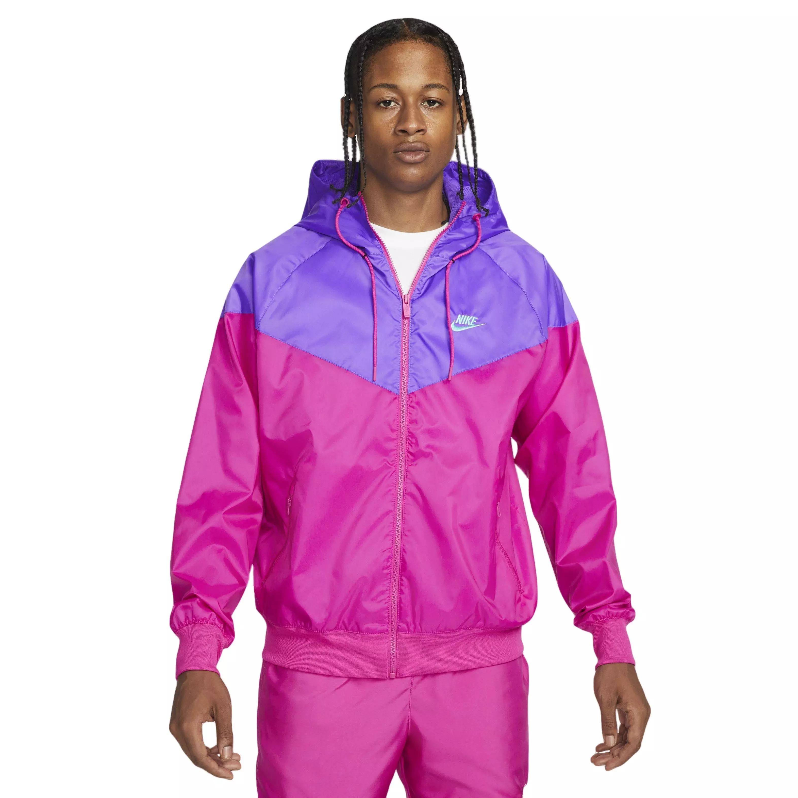 Long purple nike jacket best sale